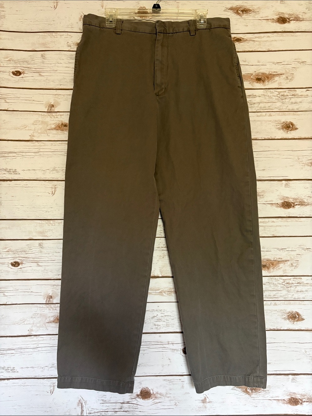 Banana Republic Olive Gavin Chino Pants - Men's Straight Fit